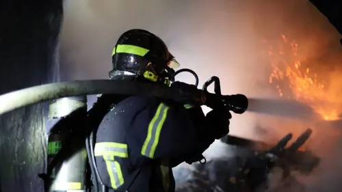 Incendie en cours dans une entreprise